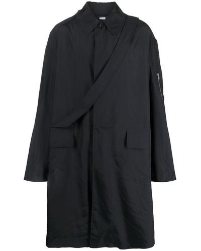 Random Identities Raincoat With Strap Clothing - Black