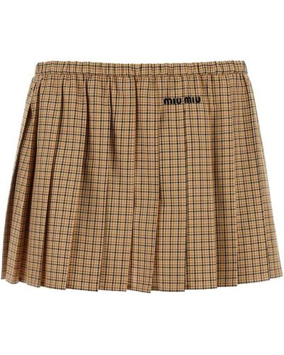 Miu Miu Skirts - Natural