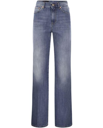 Dondup Amber - Wide-leg Jeans - Blue