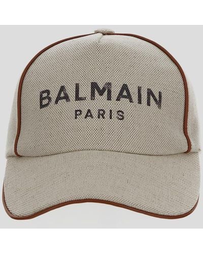 Balmain Logo Cap - Gray