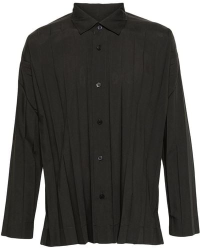 Homme Plissé Issey Miyake Shirts - Black