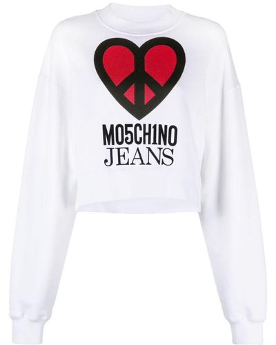 Moschino Jeans Sweatshirts - White