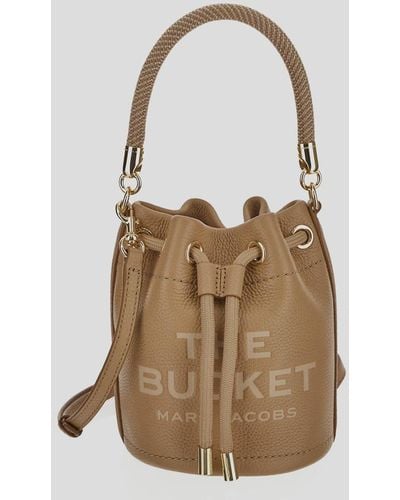 Marc Jacobs Logo Bucket Bag - Natural