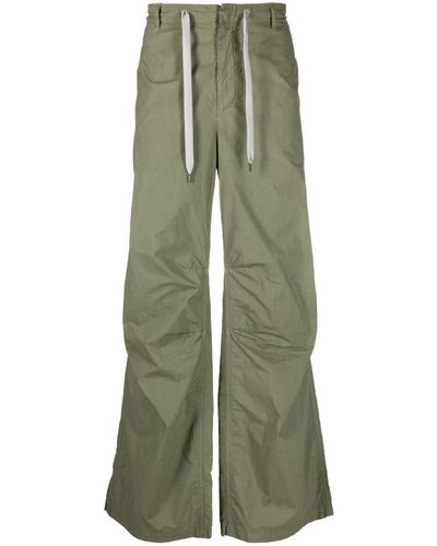 Aspesi Drawstring Parachute Trousers - Green