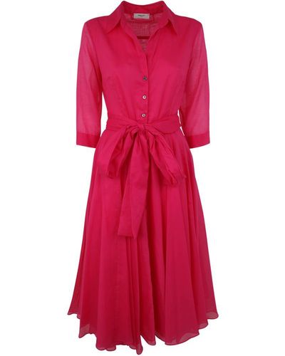 NINA 14.7 Cotton Voile Dress Clothing - Red