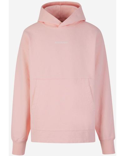 Acne Studios Printed Hood Sweatshirt - Pink