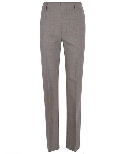 Philosophy Di Lorenzo Serafini Trousers With Pleats - Grey