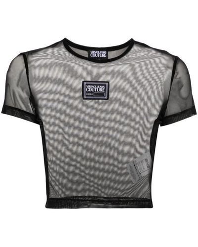 Versace Jeans Couture Short Mesh T-shirt - Grey