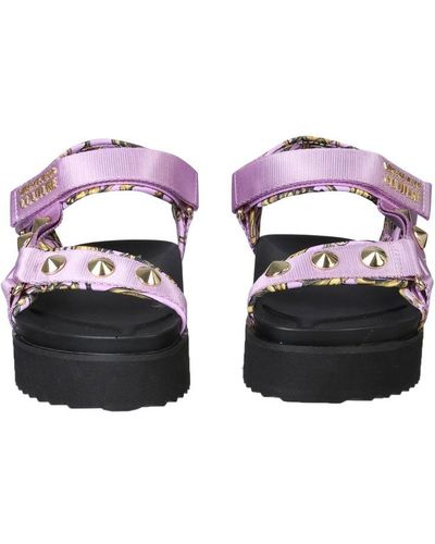 Versace Garland Sandals - Purple