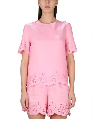 Boutique Moschino Top Ajour - Pink