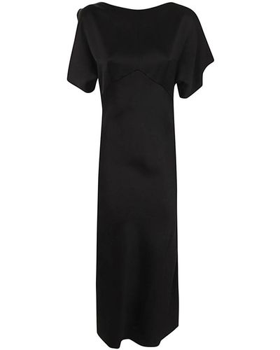 N°21 Short Sleeves Long Dress Clothing - Black
