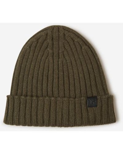 Tom Ford Ribbed Cashmere Beanie - Green