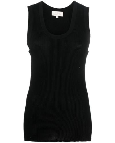 Studio Nicholson Rib Vest Clothing - Black