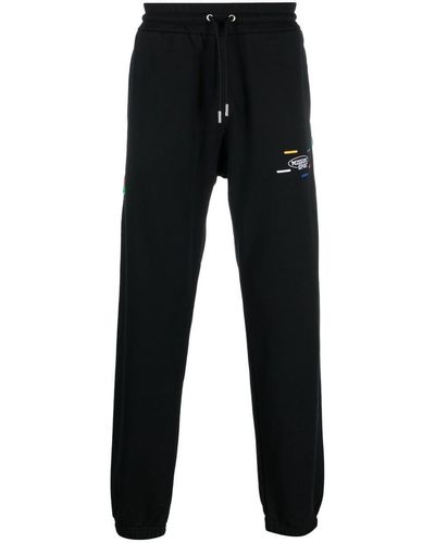 Missoni Stripe-detail Cotton Track Trousers - Black