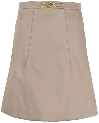 Patou High Waisted Skirt - Brown