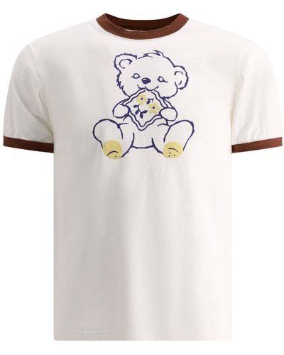 Kapital "Peckish Little Bear" T-Shirt - White