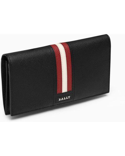 Bally Black Taliro Continental Wallet In Leather