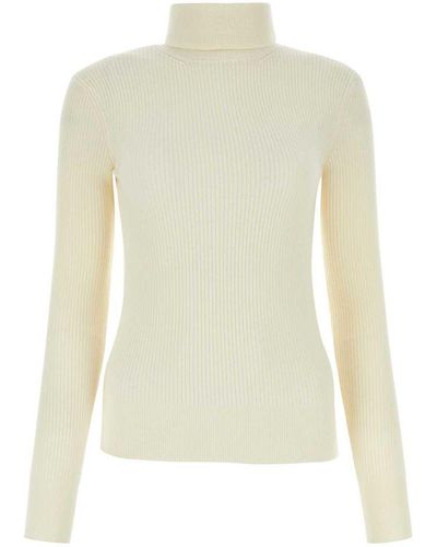 Canada Goose Wool Turtleneck Sweater - White