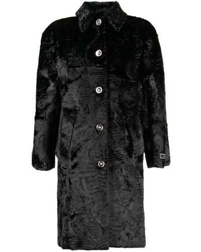 Versace Coats - Black