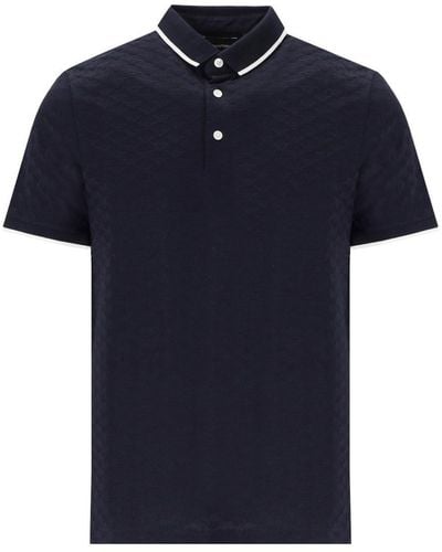 Emporio Armani Navy Blue Polo Shirt