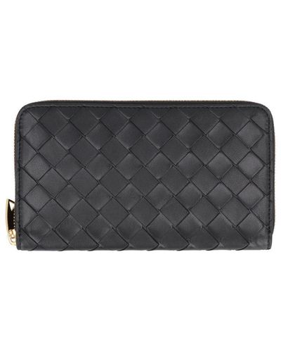 Bottega Veneta Zip-around Wallet - Grey