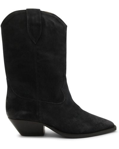 Isabel Marant Faded Black Suede Dahope Boots