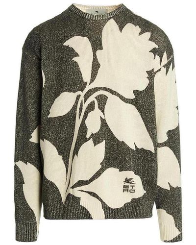 Etro Floral Jumper - Black