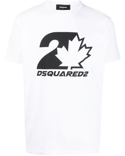 DSquared² Logo Cotton T-shirt - White