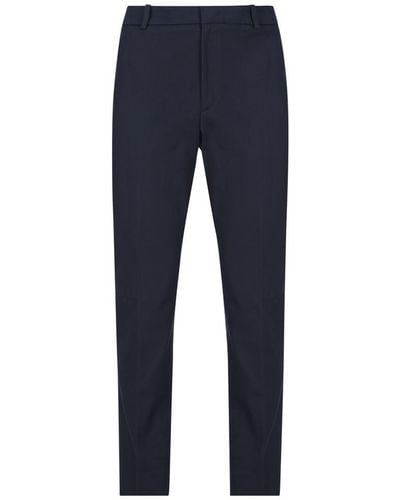 Moncler Logo Patch Trousers - Blue