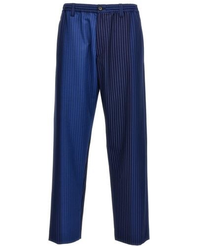 Marni Striped Trousers - Blue