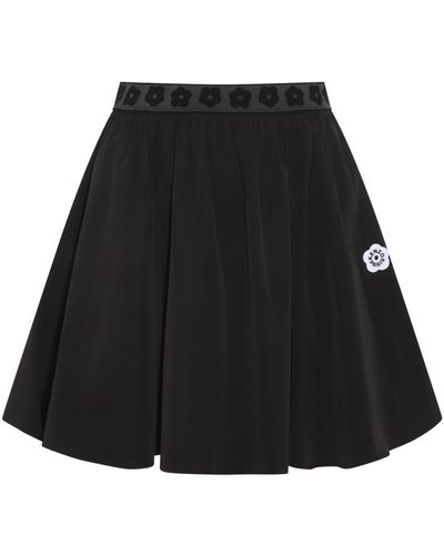 KENZO Cotton Blend Skirt - Black