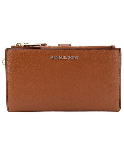 Michael Kors Jet Set Michael Grained Leather Wallet - Brown