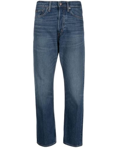 Polo Ralph Lauren 3x1 Rigid High-waist Cropped Jeans - Blue