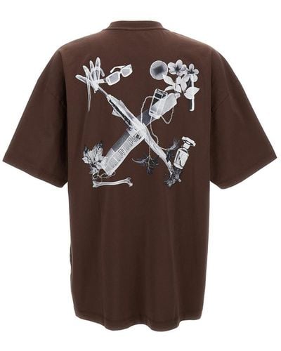 Off-White c/o Virgil Abloh Scan Over Tee - Brown