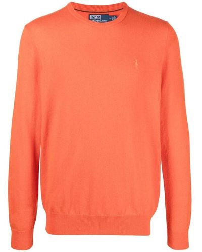 Polo Ralph Lauren Crew-neck Wool Sweater - Orange