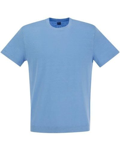 Fedeli Exreme - Linen Flex T-shirt - Blue