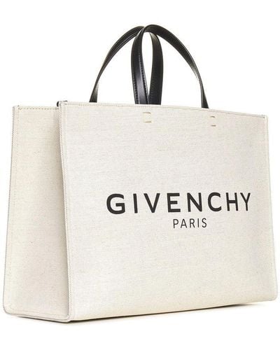 Givenchy Medium G Tote Shopping Bag - White