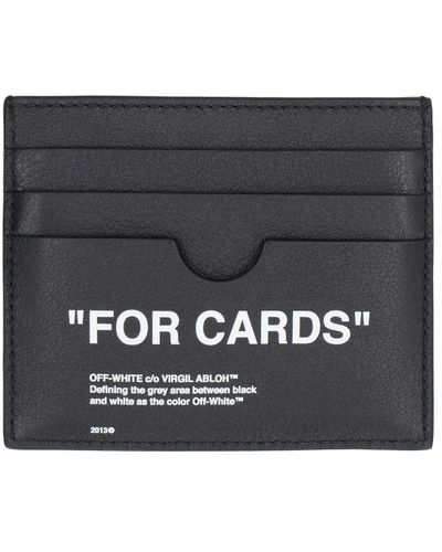 Off-White c/o Virgil Abloh Leather Card Holder - Black