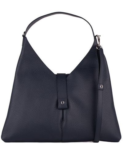Orciani Vita Soft Shoulder Bag With Shoulder Strap - Blue
