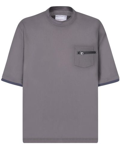 Sacai T-Shirts - Grey