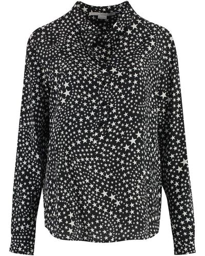 Stella McCartney Printed Silk Shirt - Black