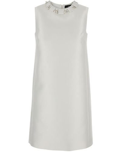 Versace Sleeveless Mini Dress - White