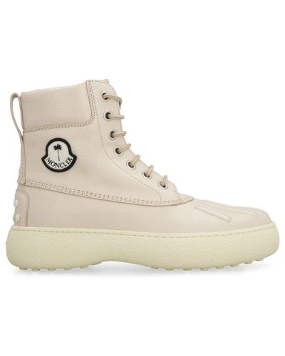 Moncler Genius 8 Moncler Palm Angels X Tod's Leather Ankle Boots - Natural
