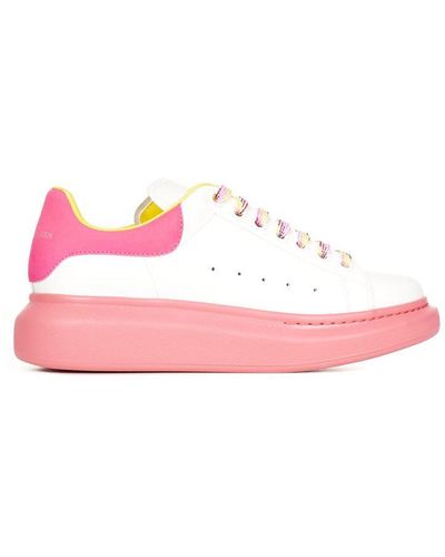 Alexander McQueen Sneakers White - Pink