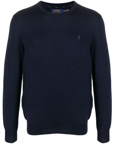 Polo Ralph Lauren Pullover With Logo - Blue