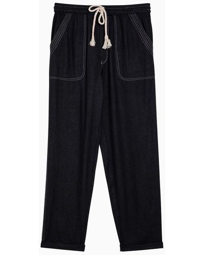 Isabel Marant Trousers With Drawstring - Black