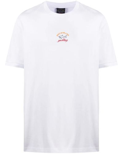 Paul & Shark T-shirt À Logo Imprimé - White