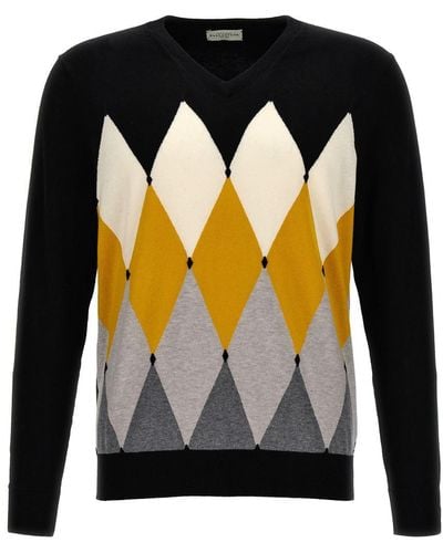 Ballantyne 'Argyle' Sweater - Black