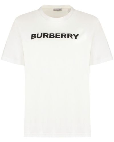 Burberry Logo Cotton T-Shirt - White