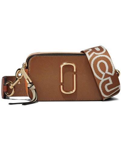 Marc Jacobs The Snapshot Leather Cross-body Bag - Brown